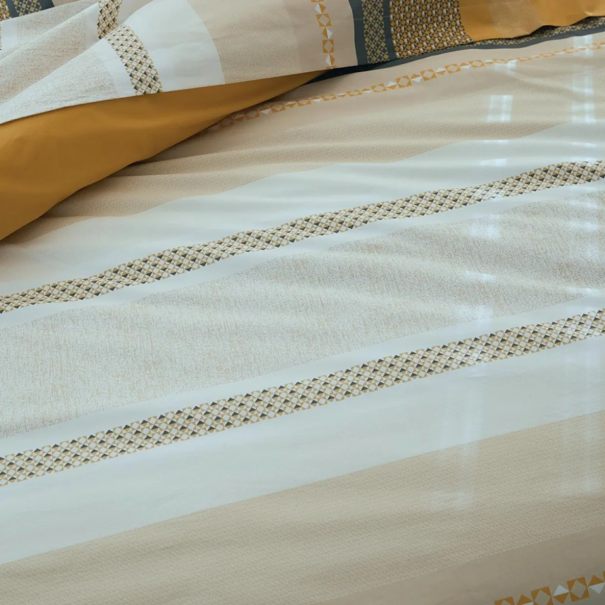 Taie de traversin percale de coton (L200 cm) Marlow Jaune