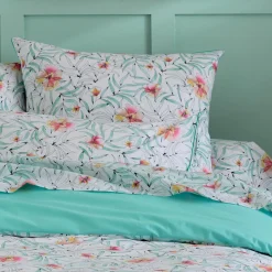 Taie de traversin percale de coton (200 cm) Roxane Multicolore