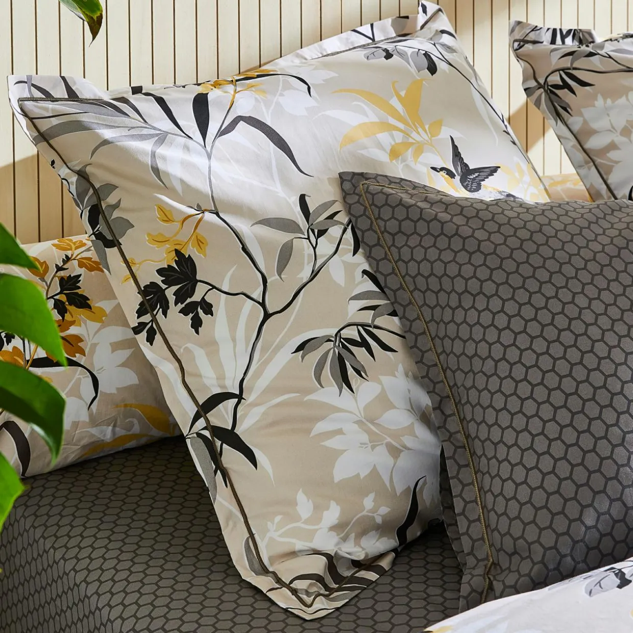 Taie de traversin percale de coton (L200 cm) Asia Beige