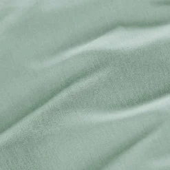 Taie de traversin percale de coton (L185 cm) Cali Vert eucalyptus