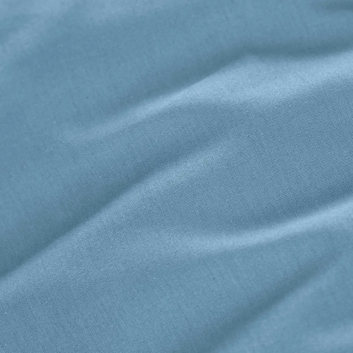 Taie de traversin percale de coton (L185 cm) Cali Bleu ciel