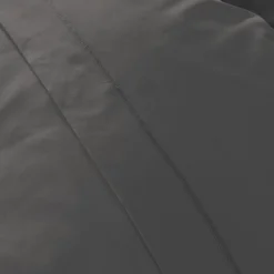 Taie de traversin percale de coton (L185 cm) Cali Gris anthracite