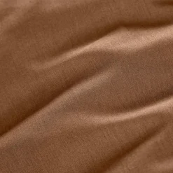 Taie de traversin percale de coton (L185 cm) Cali Marron chocolat