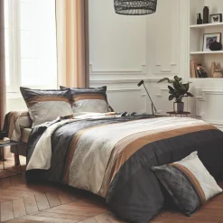 Taie de traversin satin de coton (L200 cm) Tiago Noire