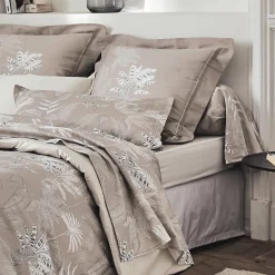 Taie de traversin satin de coton (L200 cm) Cayenne Marron