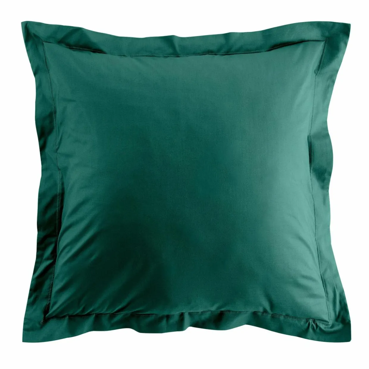 Taie d'oreiller carrée coton bio (63 x 63 cm) Biolina Vert émeraude