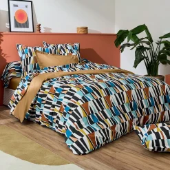 Taie d'oreiller carrée coton (65 x 65 cm) Pietro Multicolore