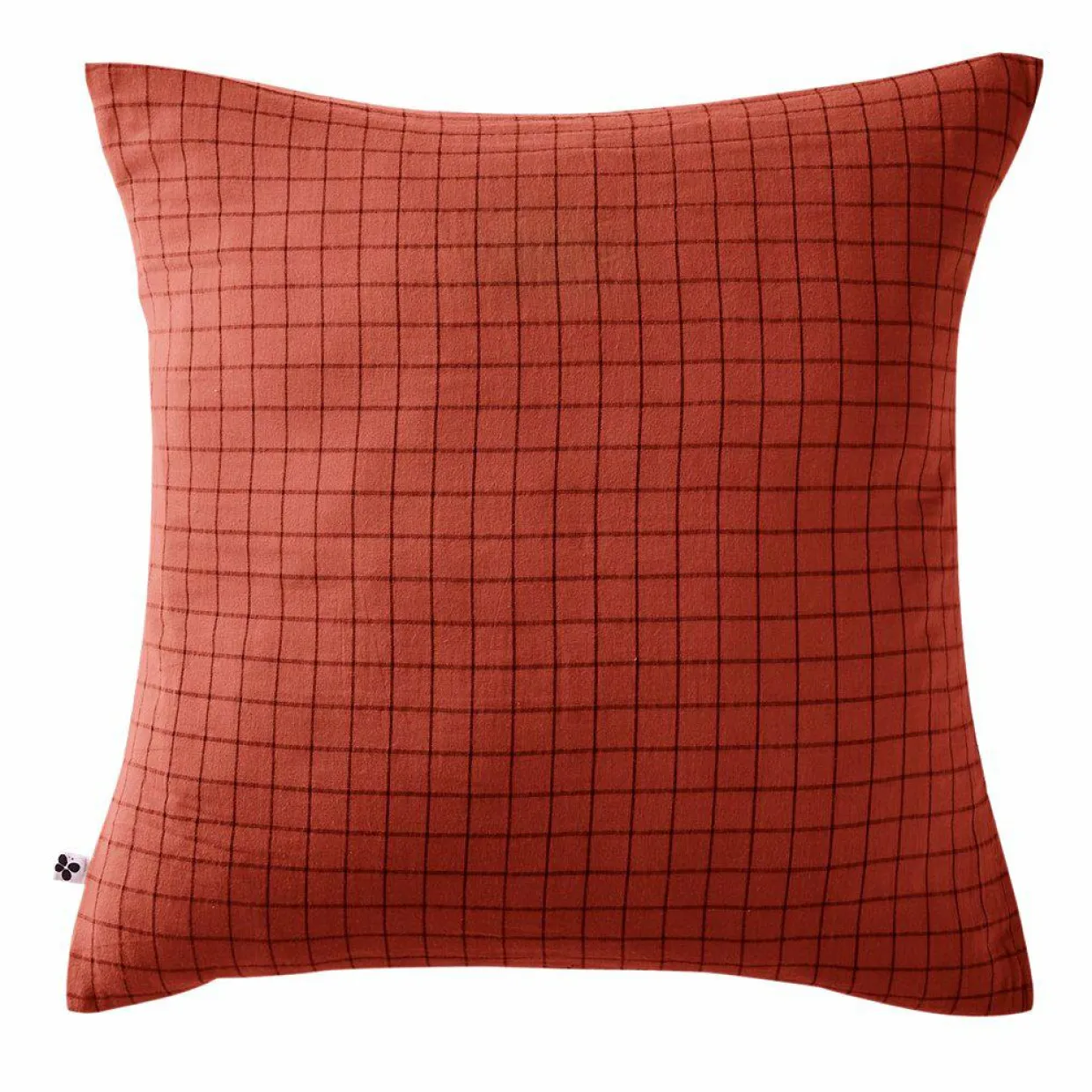 Taie d'oreiller carrée gaze de coton (60 x 60 cm) Gaïa Mix Terracotta