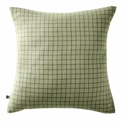 Taie d'oreiller carrée gaze de coton (60 x 60 cm) Gaïa Mix Vert tilleul