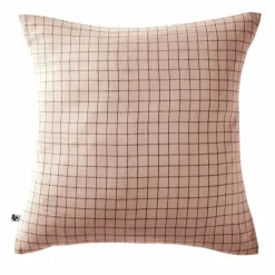 Taie d'oreiller carrée gaze de coton (60 x 60 cm) Gaïa Mix Rose poudré