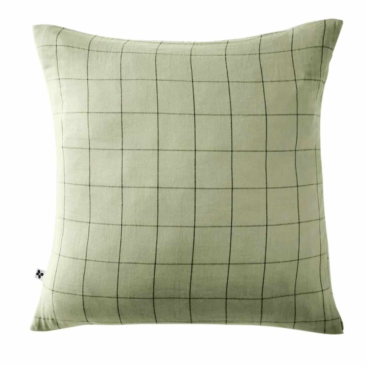 Taie d'oreiller carrée gaze de coton (60 x 60 cm) Gaïa Match Vert tilleul