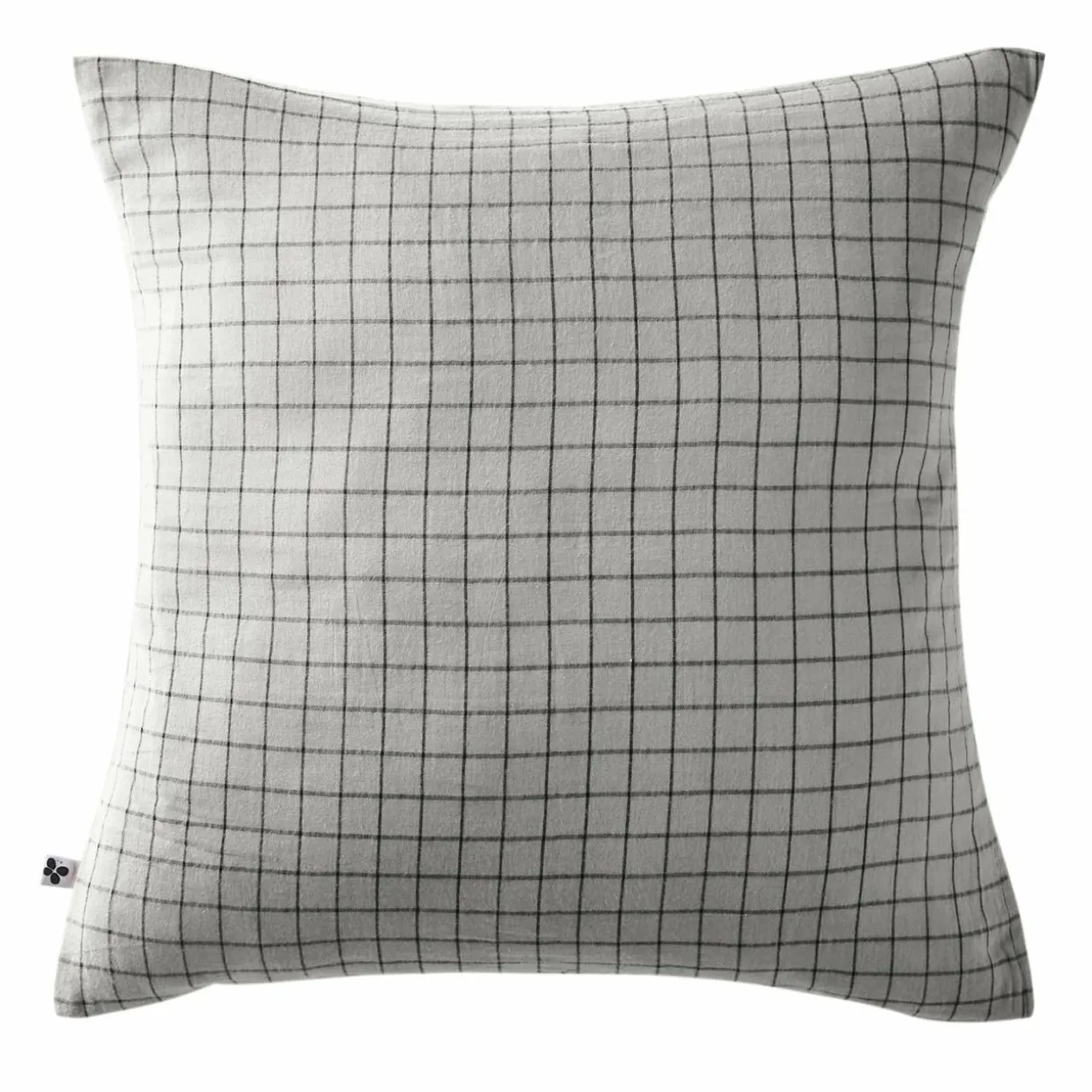 Taie d'oreiller carrée gaze de coton (60 x 60 cm) Gaïa Mix Gris nuage