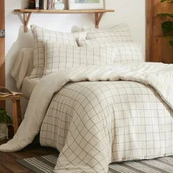 Taie d'oreiller carrée gaze de coton (60 x 60 cm) Gaïa Match Beige pampa