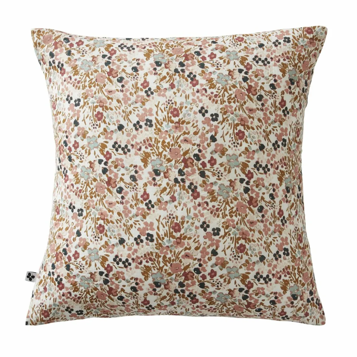 Taie d'oreiller carrée gaze de coton (60 x 60 cm) Constance Beige pampa