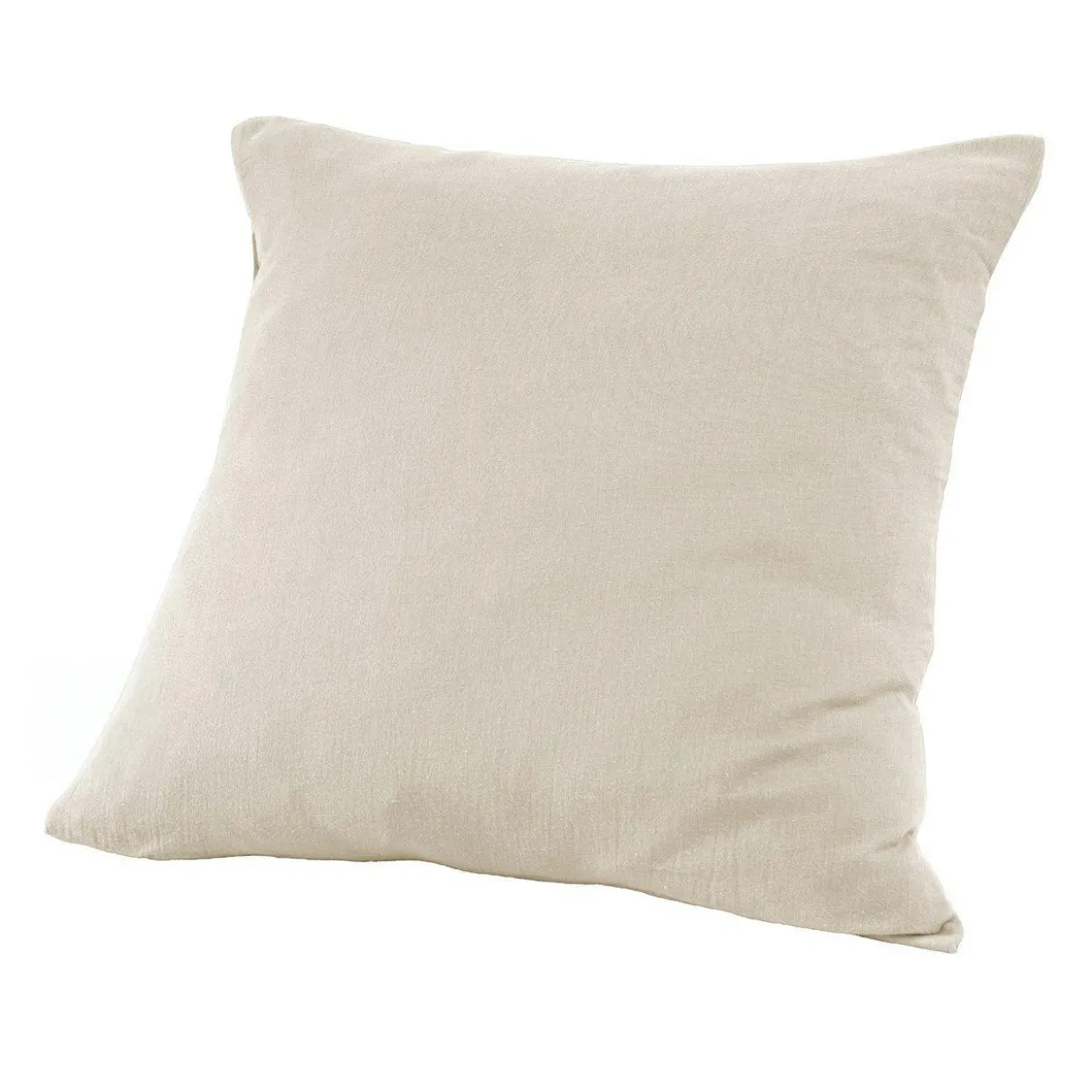 Taie d'oreiller carrée gaze de coton (60 x 60 cm) Gaïa Beige pampa