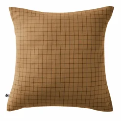 Taie d'oreiller carrée gaze de coton (60 x 60 cm) Gaïa Mix Camel