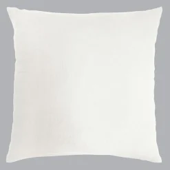 Taie d'oreiller carrée gaze de coton (80 x 80 cm) Gaïa Blanc chantilly