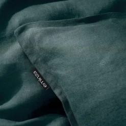 Taie d'oreiller carrée lin lavé (80 x 80 cm) Louise Gris ardoise