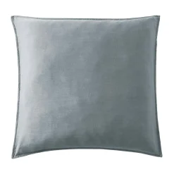 Taie d'oreiller carrée lyocell Tencel™ lavé (80 x 80 cm) Olivia Bleu stone