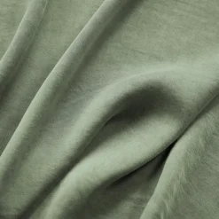 Taie d'oreiller carrée lyocell Tencel™ lavé (63 x 63 cm) Olivia Vert romarin