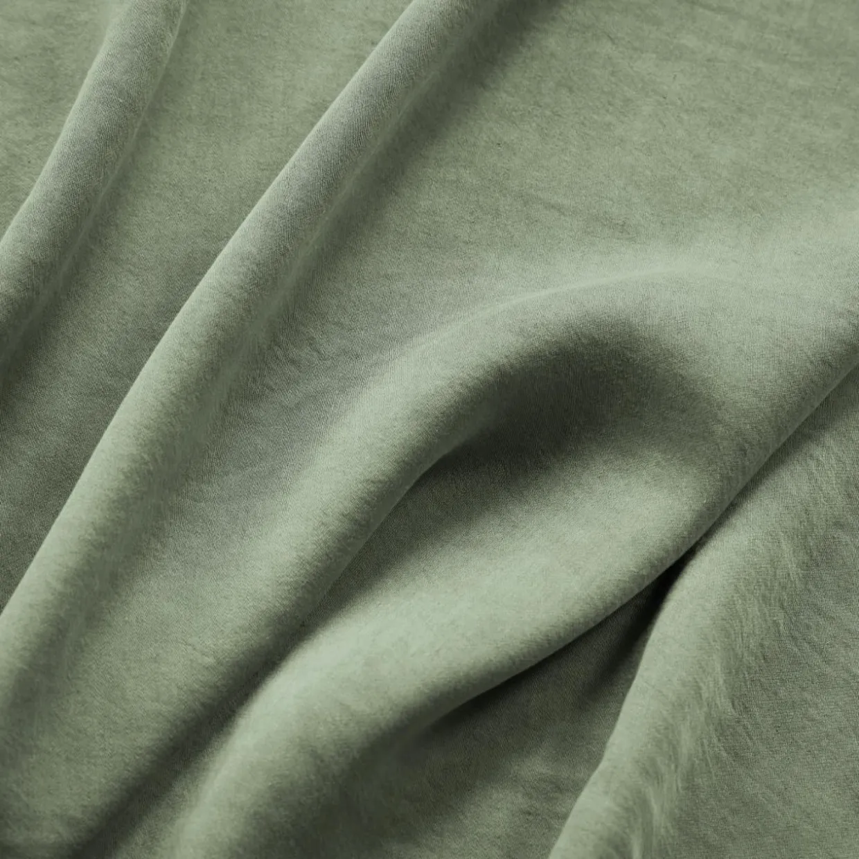 Taie d'oreiller carrée lyocell Tencel™ lavé (63 x 63 cm) Olivia Vert romarin