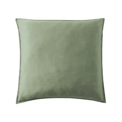 Taie d'oreiller carrée lyocell Tencel™ lavé (63 x 63 cm) Olivia Vert romarin