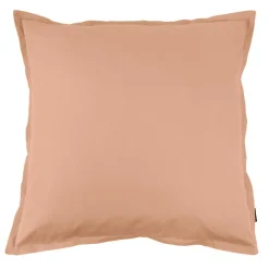 Taie d'oreiller carrée percale de coton (80 x 80 cm) Cali Rose pêche