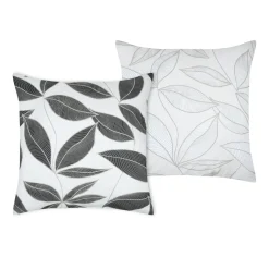 Taie d'oreiller carrée percale de coton (63 x 63 cm) Matisse Grise