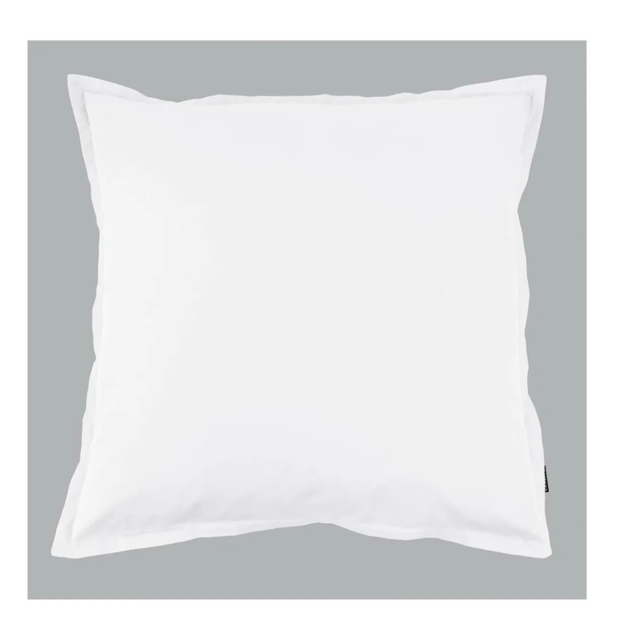Taie d'oreiller carrée percale de coton (65 x 65 cm) Cali Blanc