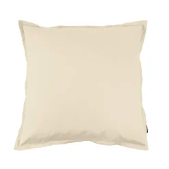 Taie d'oreiller carrée percale de coton (65 x 65 cm) Cali Beige