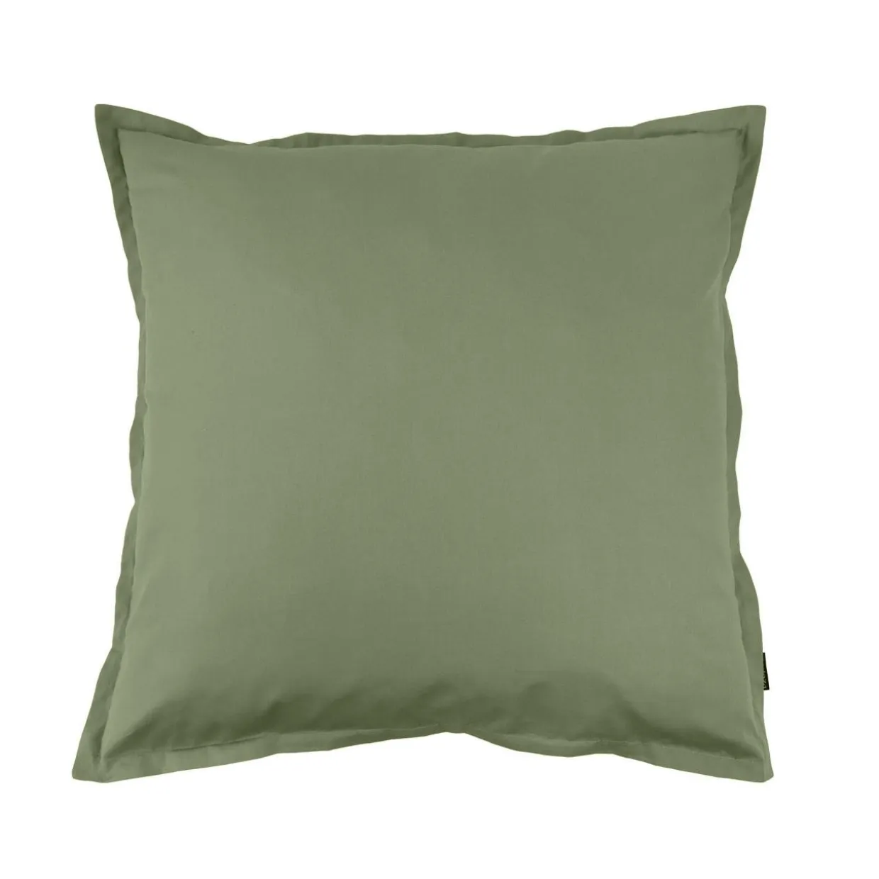 Taie d'oreiller carrée percale de coton (65 x 65 cm) Cali Vert romarin
