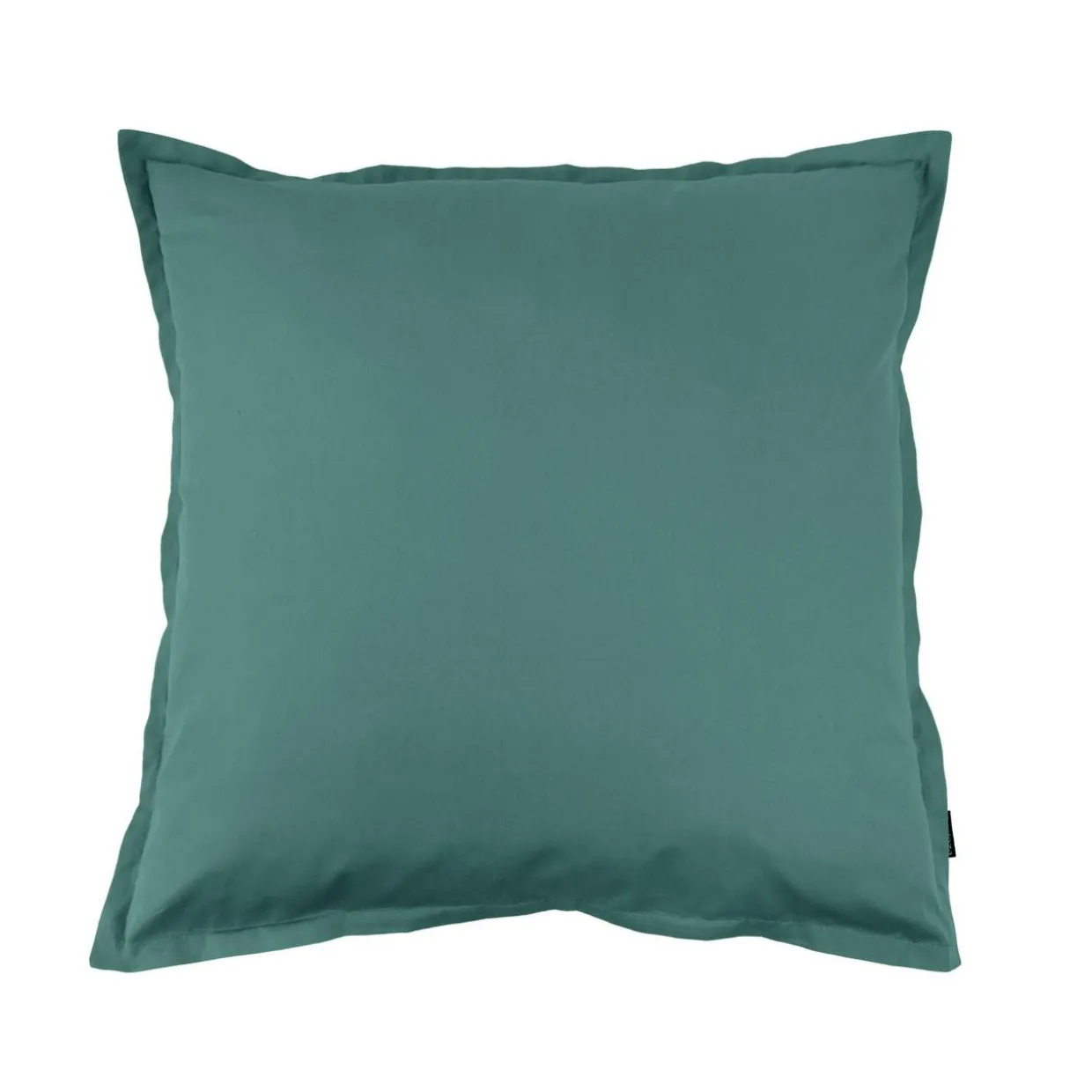 Taie d'oreiller carrée percale de coton (65 x 65 cm) Cali Bleu canard