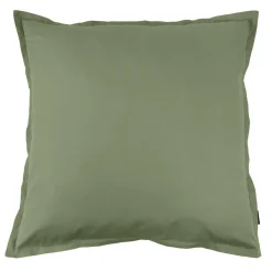 Taie d'oreiller carrée percale de coton (80 x 80 cm) Cali Vert romarin