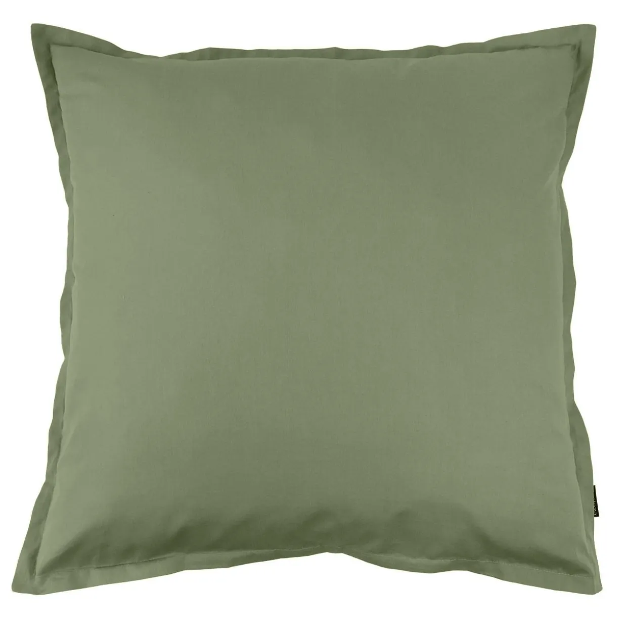 Taie d'oreiller carrée percale de coton (80 x 80 cm) Cali Vert romarin