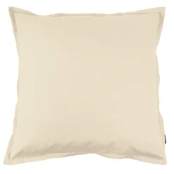 Taie d'oreiller carrée percale de coton (80 x 80 cm) Cali Beige