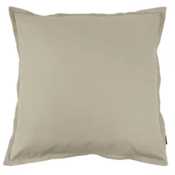 Taie d'oreiller carrée percale de coton (80 x 80 cm) Cali Taupe