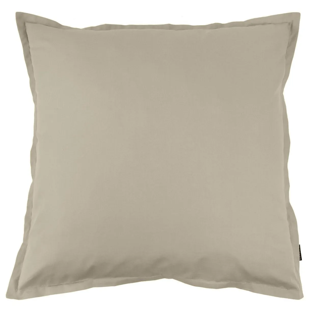 Taie d'oreiller carrée percale de coton (80 x 80 cm) Cali Taupe