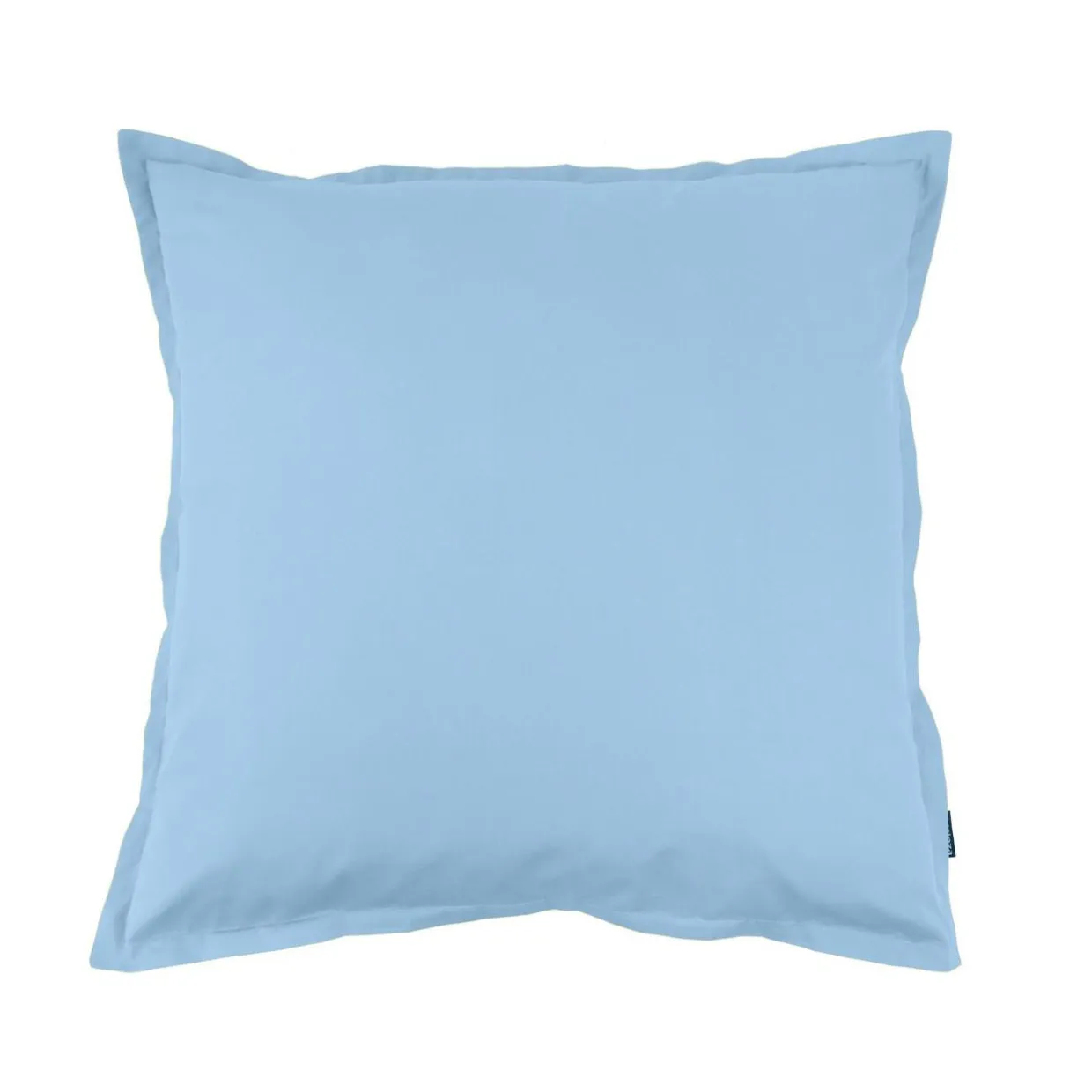 Taie d'oreiller carrée percale de coton (65 x 65 cm) Cali Bleu ciel