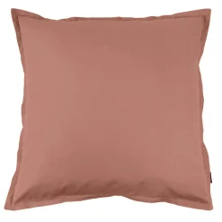 Taie d'oreiller carrée percale de coton (80 x 80 cm) Cali Bois de rose