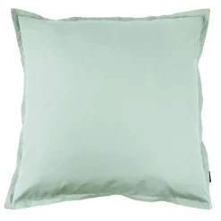Taie d'oreiller carrée percale de coton (80 x 80 cm) Cali Vert eucalyptus