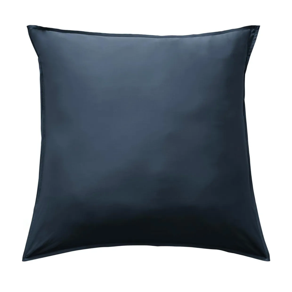 Taie d'oreiller carrée satin de bambou (63 x 63 cm) Sienna Bleu nuit
