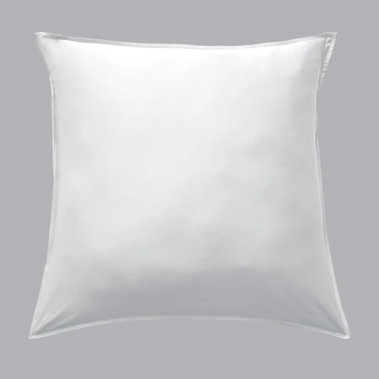 Taie d'oreiller carrée satin de bambou (80 x 80 cm) Sienna Blanc chantilly