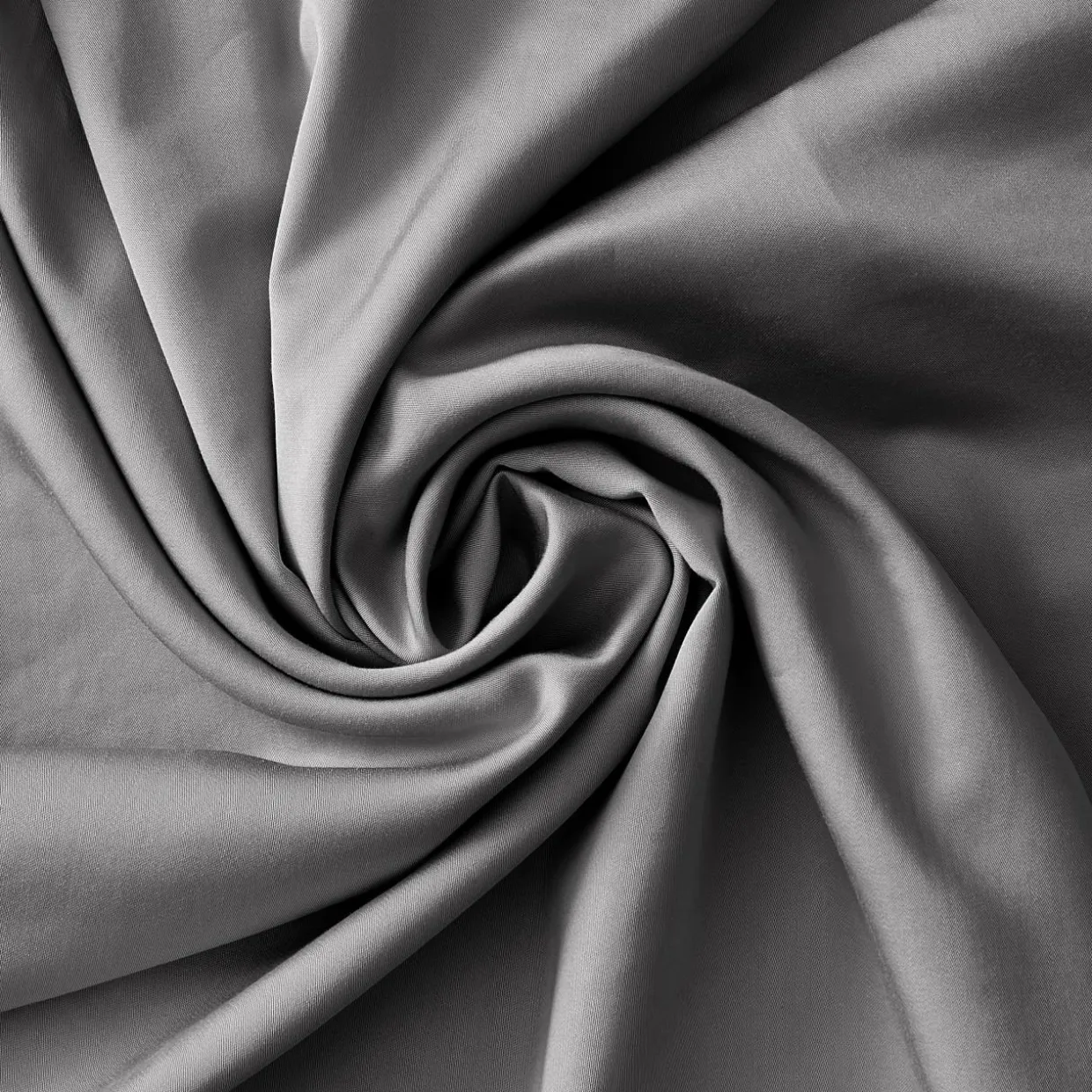 Taie d'oreiller carrée satin de bambou (80 x 80 cm) Sienna Gris granit