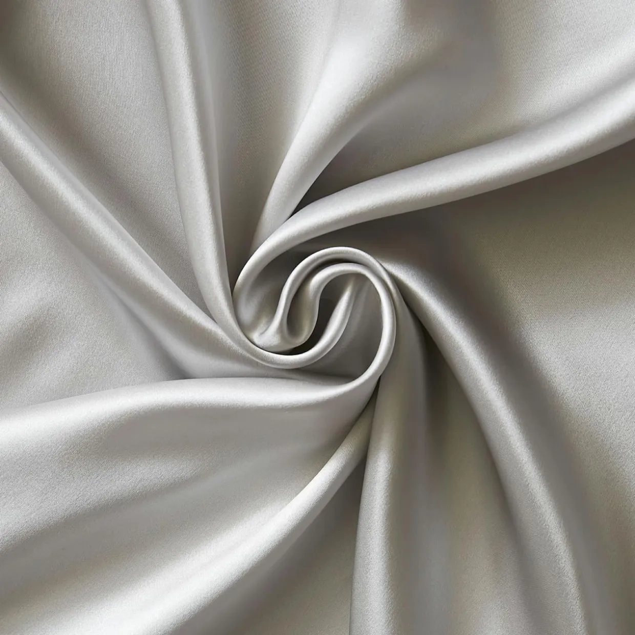 Taie d'oreiller carrée soie de mûrier (63 x 63 cm) Mizuki Gris clair