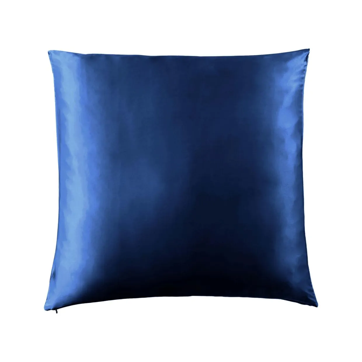 Taie d'oreiller carrée soie de mûrier (63 x 63 cm) Mizuki Bleu marine