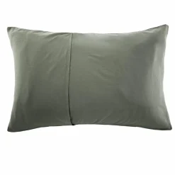 Taie d'oreiller quadruple gaze de coton ( 50 x 70 cm) Victoria x Gaïa Vert romarin