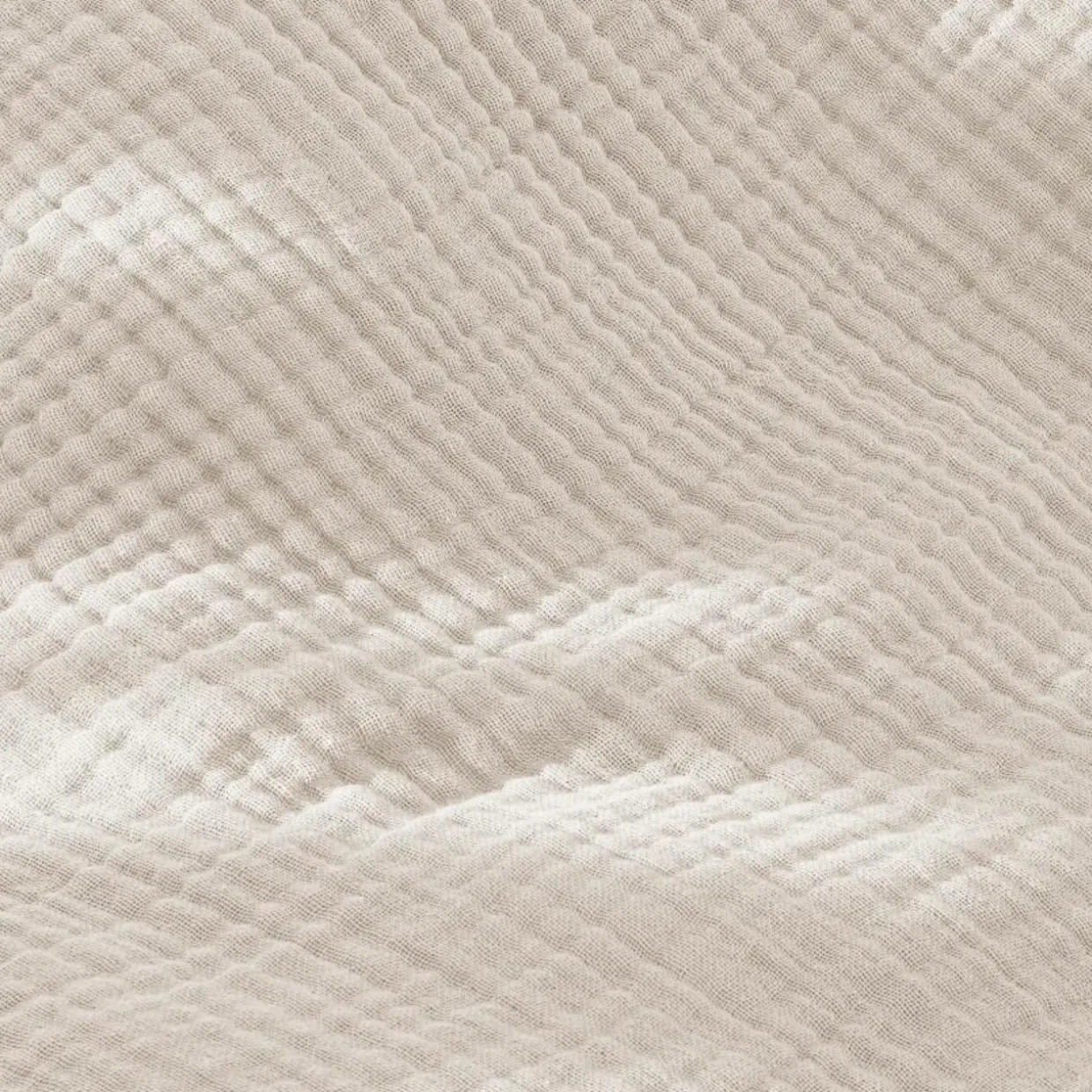Taie d'oreiller quadruple gaze de coton (50 x 70 cm) Victoria x Gaïa Beige pampa