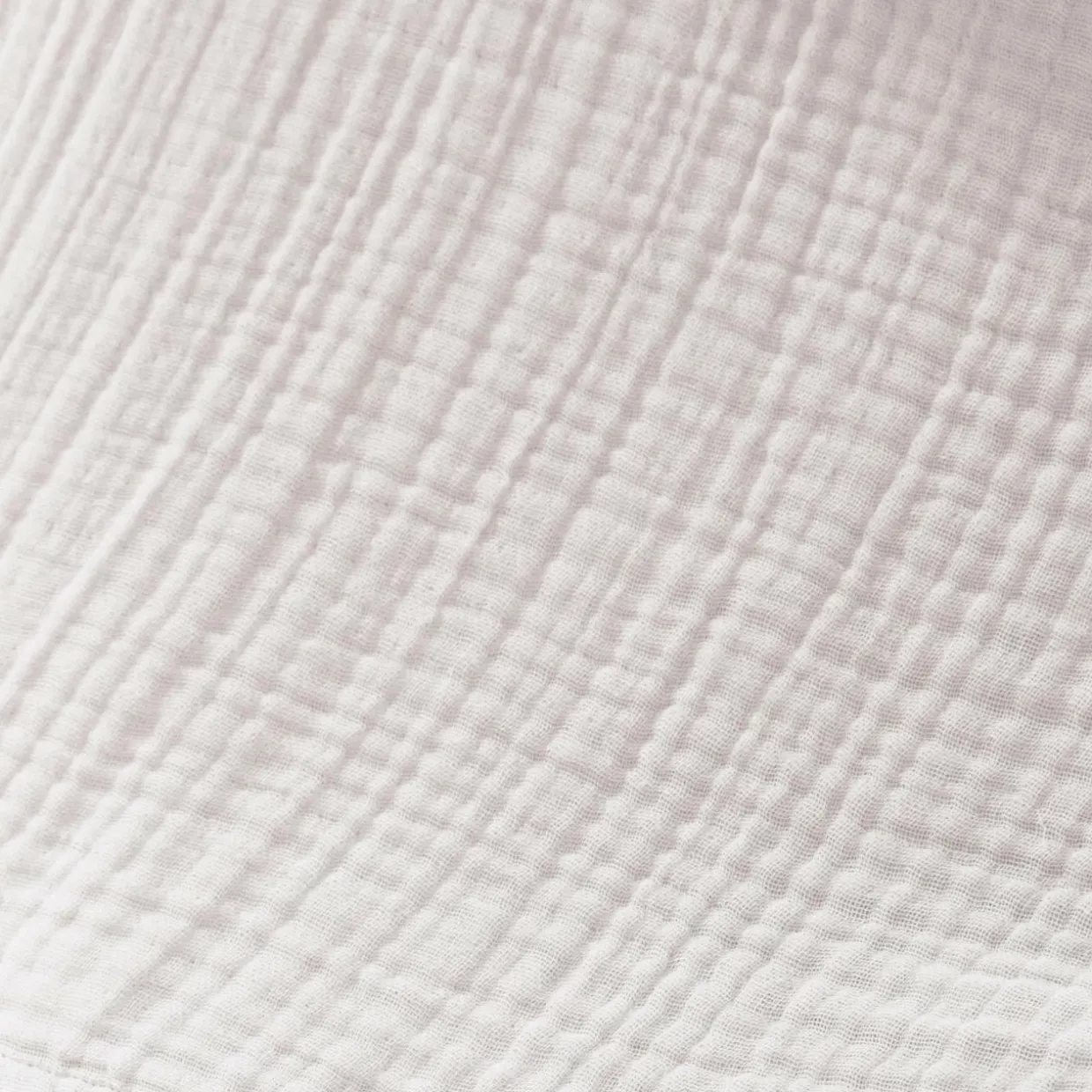 Taie d'oreiller quadruple gaze de coton (50 x 80 cm) Victoria x Gaïa Blanc chantilly