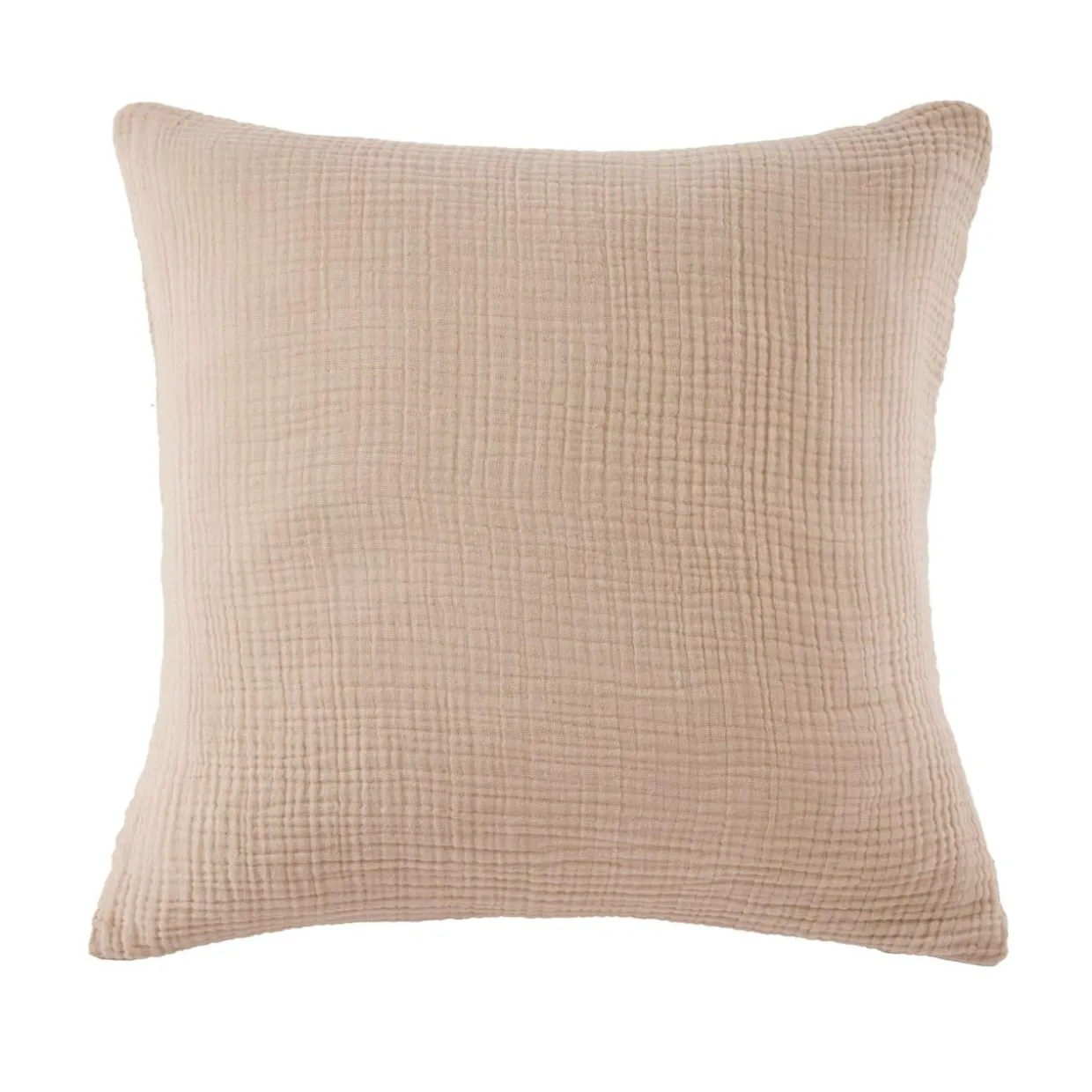Taie d'oreiller quadruple gaze de coton (60 x 60 cm) Victoria x Gaïa Ficelle