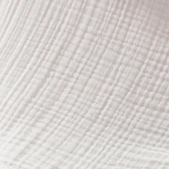 Taie d'oreiller quadruple gaze de coton (80 x 80 cm) Victoria x Gaïa Blanc chantilly